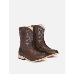 Western Boots Baxter Childrens Brown Junior
