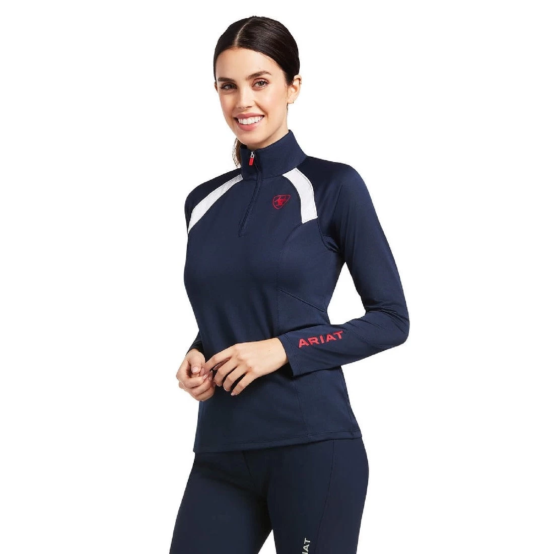 Baselayer Ariat Sunstopper 2.0 Team 1/4 Zip Team Sp22 Ladies - Image 2