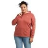 Hoodie Ariat Real Arm Logo Marsala W22 Ladies