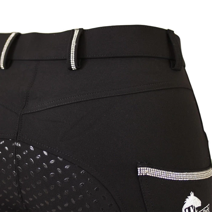 Black Bamboo Breaches With Phone Pocket And Some BLING - Image 7