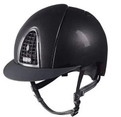 Helmet Kep Cromo Shine Black & Black Grid