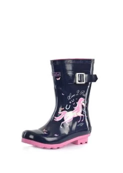 Navy Pony Short Navy Thomas Cook Rubber Boots For Kids