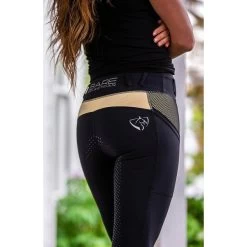BARE Equestrian Lemon Performance Riding Tights