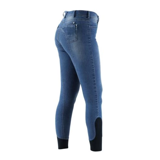 Denim Premier Equine Gina Ladies Full Seat Breeches - Image 6