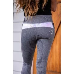 Performance Riding Tights: Grey Unicorn BARE Collection